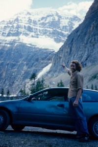 The Chief, post Edith Cavell epic The Chief back at the High-Speed Pod after an epic ascent, and bumbling descent, of the north face of Mt. Edith Cavell, ca 1996.
